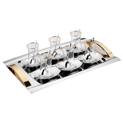 Çay dəsti Schafer Allure 19 parça 8699131906774 Qızılı — Bakı