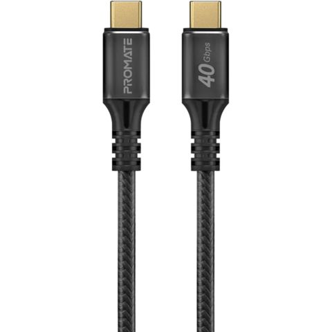 Naqil Promate USB Type-C to USB Type-C POWERBOLT240-2M Black — Bakı