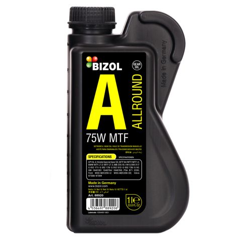 Sürətlər qutusu üçün yağ Bizol Allround Gear Oil MTF 75W 1 lt — Bakı