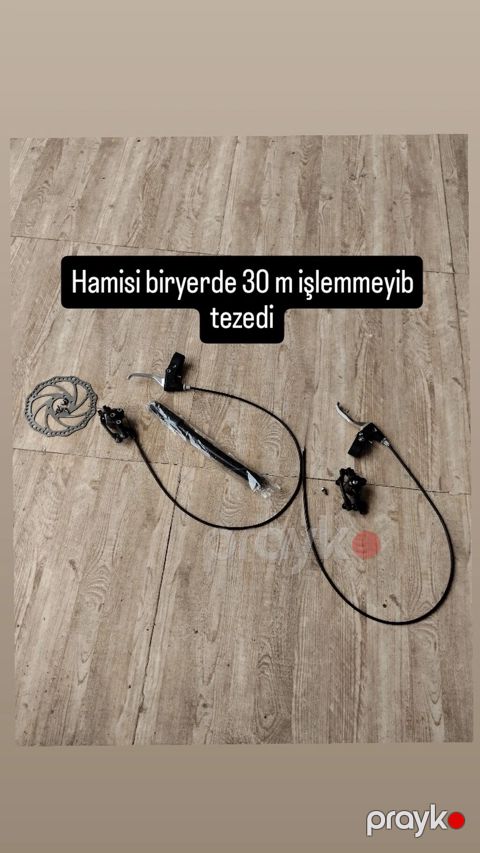 Velosiped üçün mexaniki disk əyləc dəsti Komplekt: - Ön və arxa üçün — Ağdaş