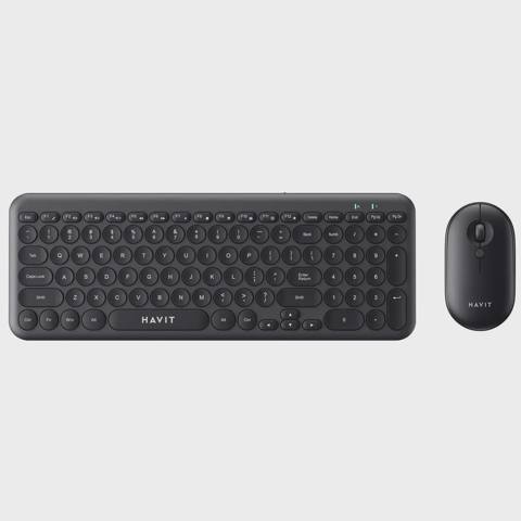 Simsiz klaviatura və kompüter sıçanı Havıt KB254GCM Black — Baku Electronics — Computers & Laptops