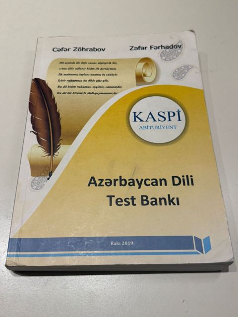 Məhsul: “Azərbaycan Dili Test Bankı” – Kaspi Abituriyent Müəlliflər — Bakı