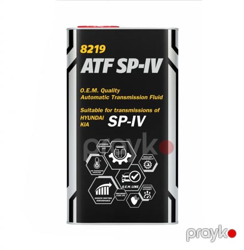 Sürətlər qutusu üçün yağ Mannol 8219 ATF Sp-ıv Metal 4 lt — Bakı