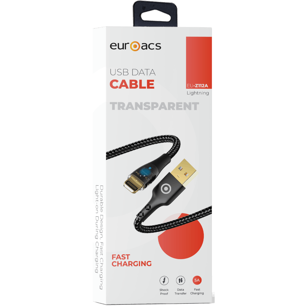 Naqil Euroacs USB Type-A to Lightning 1 m EU-Z112A — Mallar, Bakı (2)