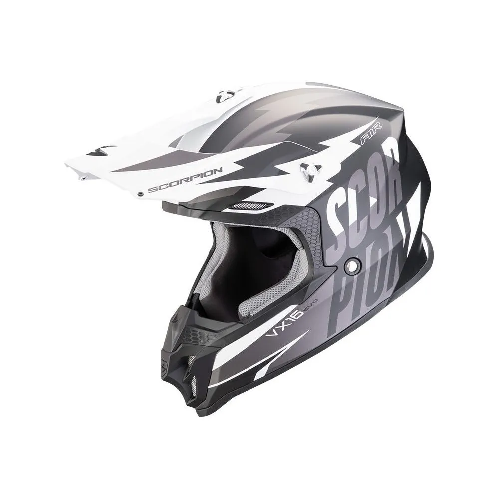 Dəbilqə scorpıon helmet VX-16 evo aır slanter matt black-sılver l — Bakı