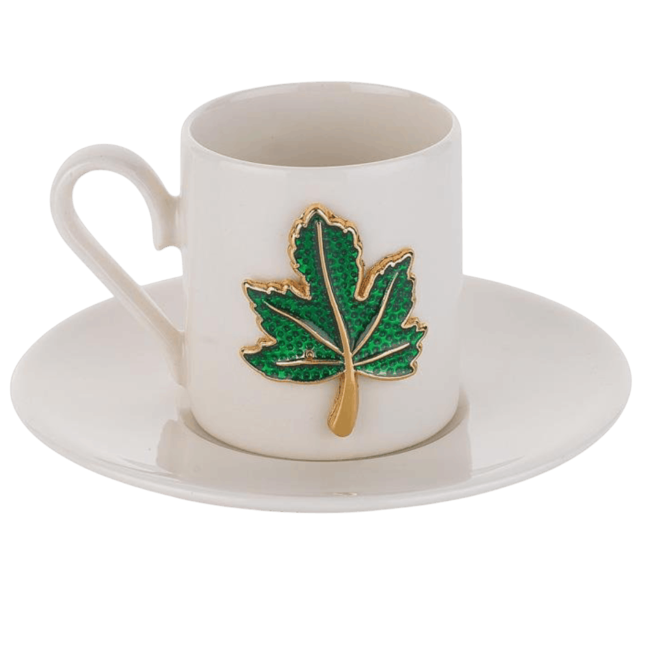 Qəhvə üçün fincan dəsti Schafer Zyra Leaf 8 parça 8699131884348 — Ev texnikası, Bakı (2)