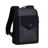 Notbuk üçün su keçirməyən çanta Rıvacase 8521 black Canvas backpack / 6 (8521BLK) — Laptop Accessories