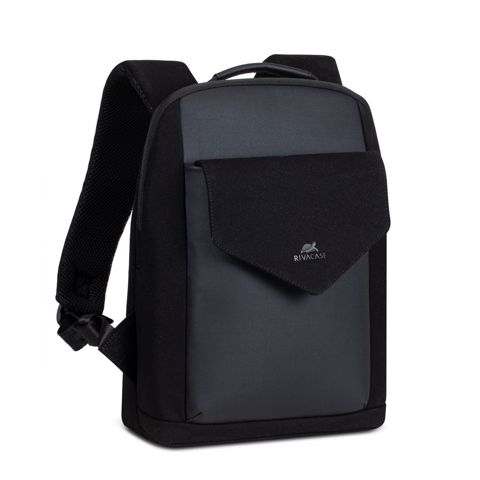 Notbuk üçün su keçirməyən çanta Rıvacase 8521 black Canvas backpack / 6 (8521BLK) — Bakı