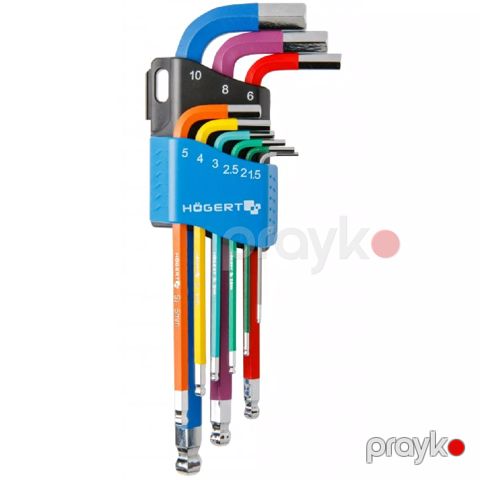 Açar dəsti Hogert HT1W806 9 ədəd — Bakı