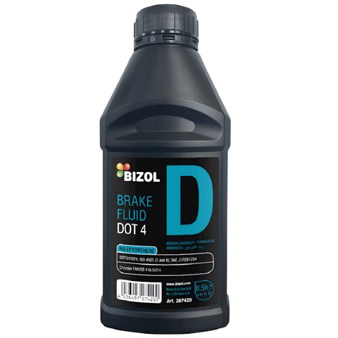 Əyləc mayesi Bizol Brake Fluid Dot 4 0.5 lt — Bakı