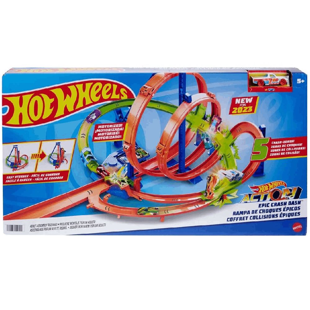 Oyun dəsti Hot Wheels Epic Crash Dash HNL97 194735144402 — Oyuncaq nəqliyyatı, Bakı (3)