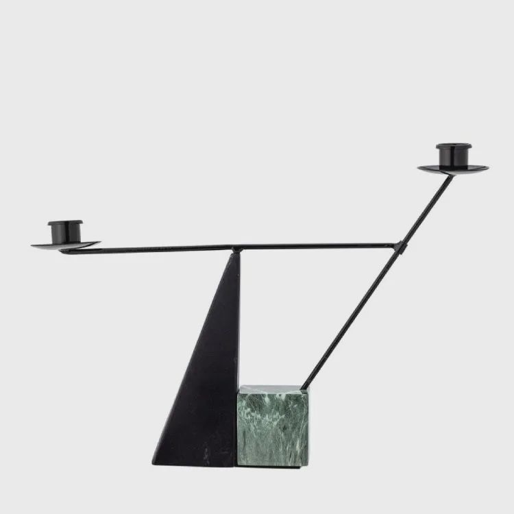 Şamdan Bloomingville Jayda Iron Green 40x26x7 sm — Eviniz üçün ətirləri, şamlar və şam tutacaqları, Bakı