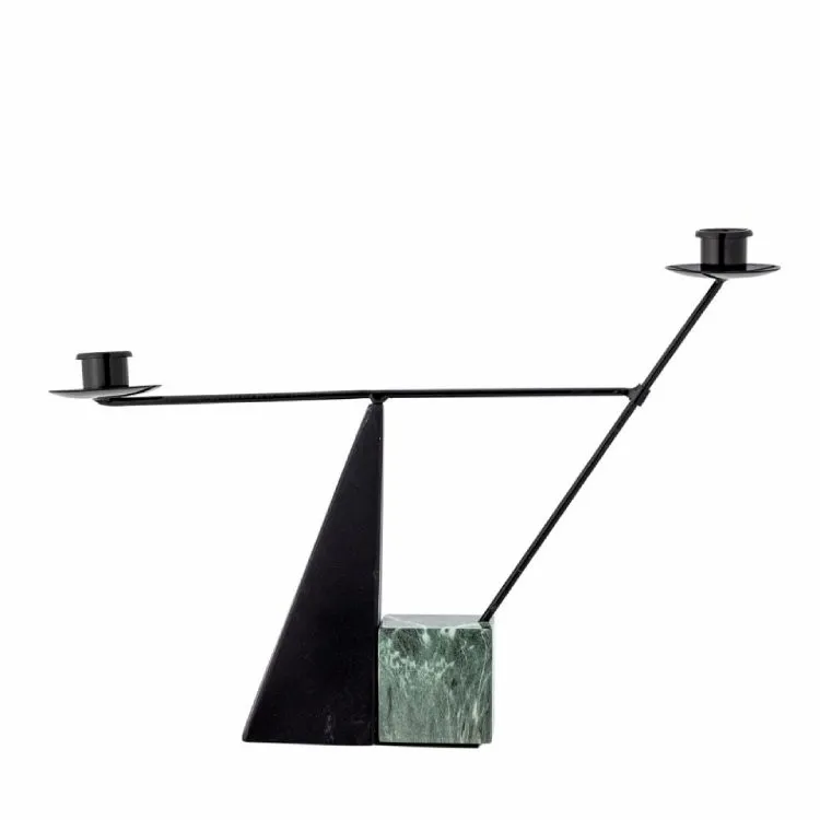 Şamdan Bloomingville Jayda Iron Green 40x26x7 sm — Bakı