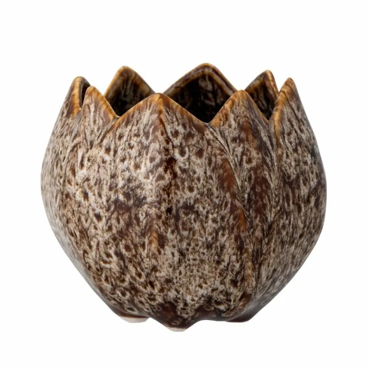 Dibçək Bloomingville Elaya Stoneware Brown 12,5x11 sm — Bakı