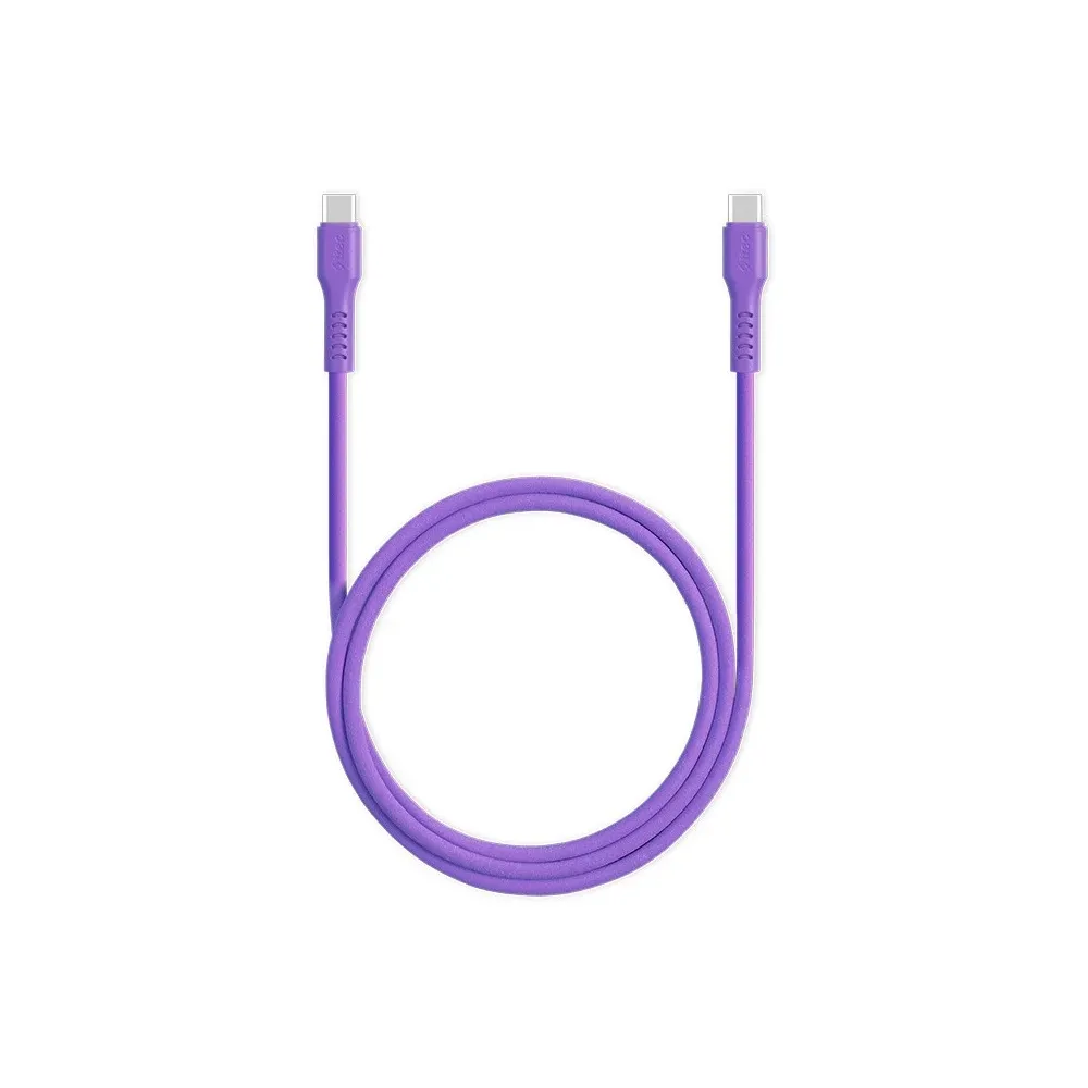 Kabel Ttec Usb-c - Usb-c 60W Pd/qc 120cm, Neon Purple (2DK59NMR) — Ağıllı ev