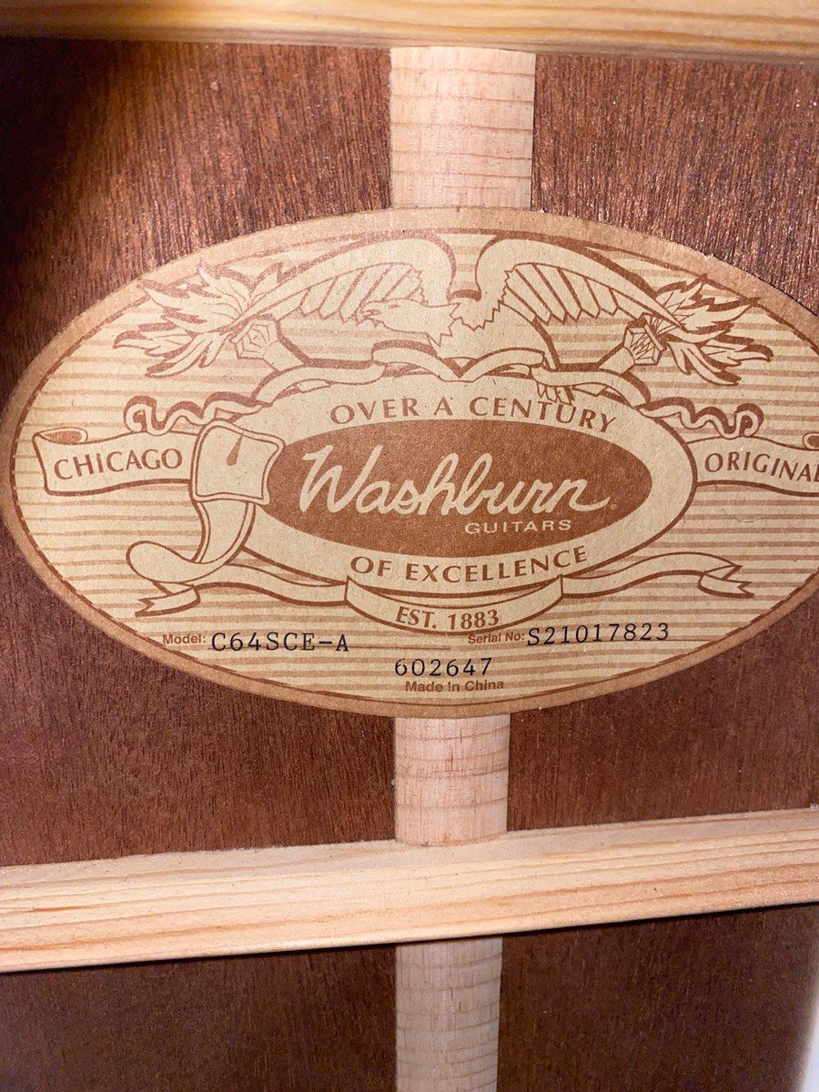 Gitara Washbrun C64SCE — Musiqiə alətləri, Bakı (3)