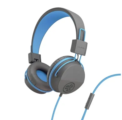 Uşaqlar üçün simli qulaqlıq Jlab JBuddies Studio Kids Grey/Blue (812887015424) — Bakı