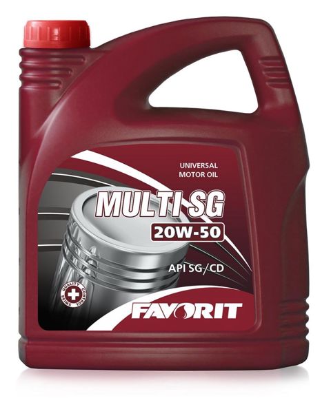 Mühərrik yağı Favorit Multi SG Universal SAE 20W-50 5L Plastic — Bakı