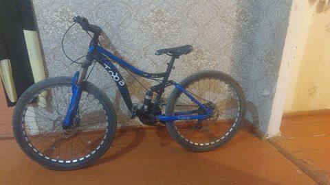 Toba T-800 dağ velosipedi - Tam amortizasiya: ön amortizator və arxa — Digah