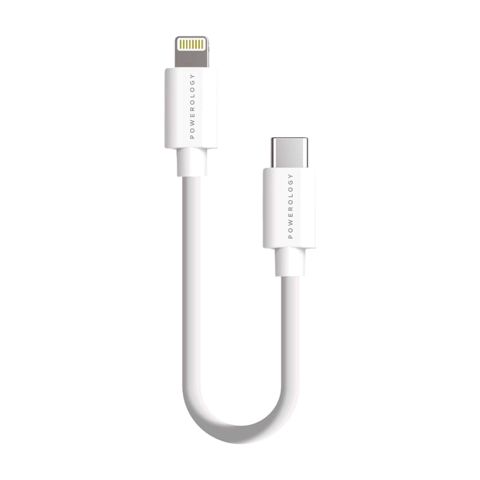 Powerology Usb-c to Lightning Cable 0.25m White — Smartphone Accessories