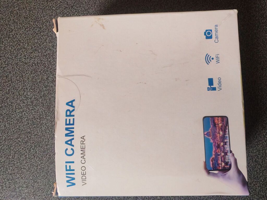 Yeni Wi fi kamera satilir gutunun içində, kabeli var, kart yeri var — Elektronika, Bakı (3)