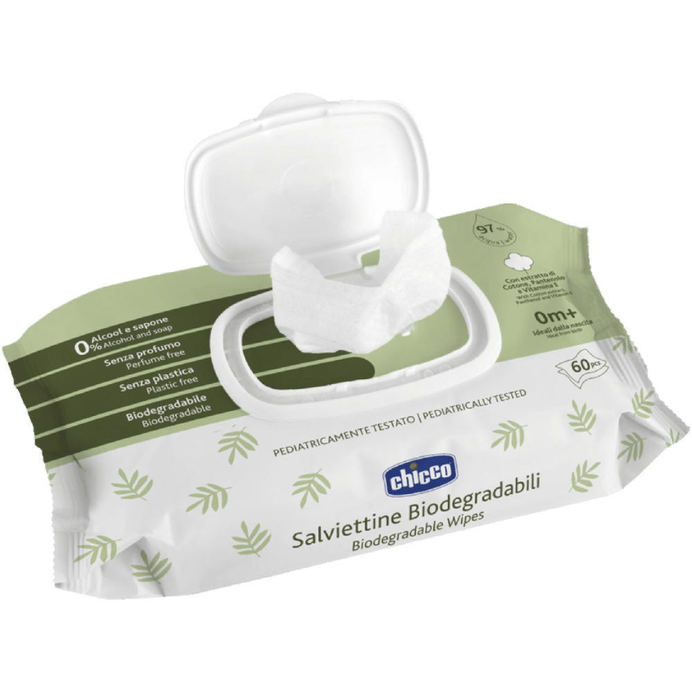 Nəm salfet Chicco Biodegradable 60 ədəd 8058664173785 — Mallar, Bakı (2)