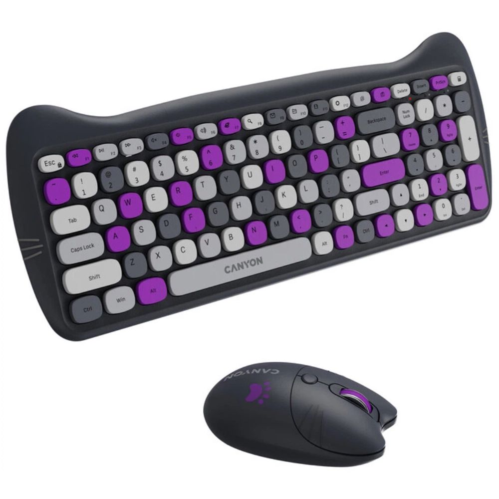 Klaviatura Canyon Combo Violet CNS-HSETW6VT — Klaviaturalar və siçanlar, Bakı (2)