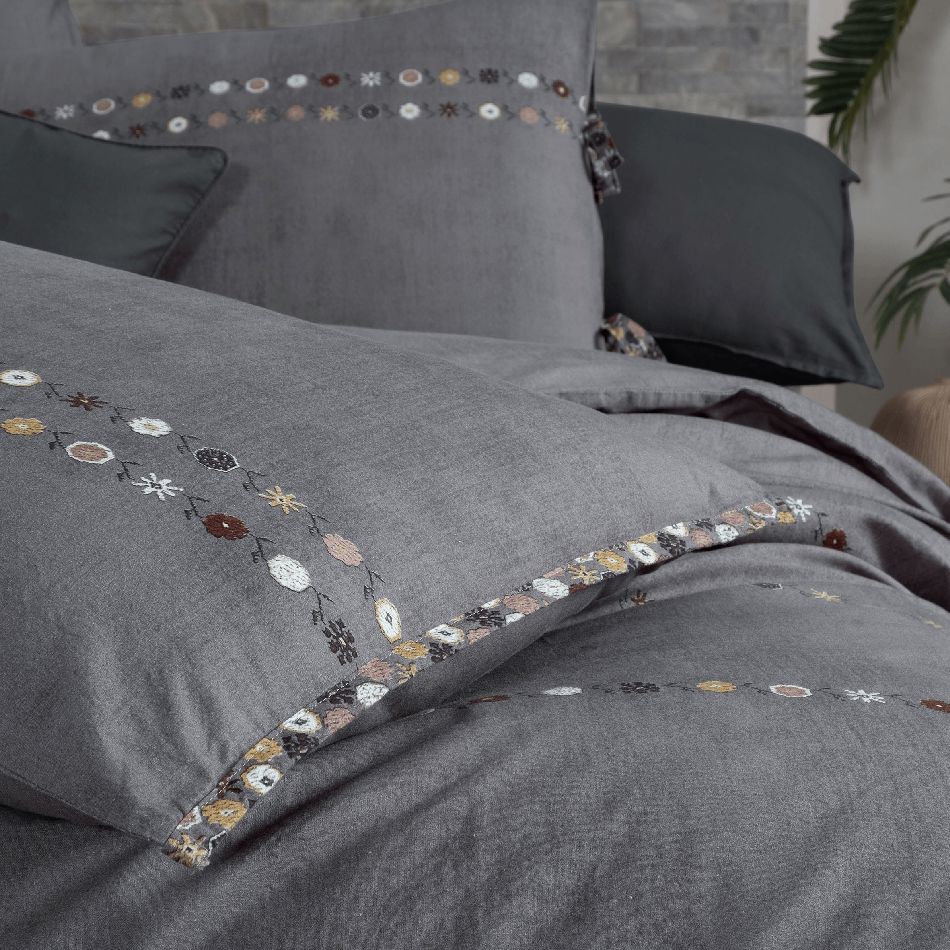 Tekstil yataq dəsti Sarev Tanya Fancy Poplin NT TK 1Y D Boz — Tekstil, Bakı (3)