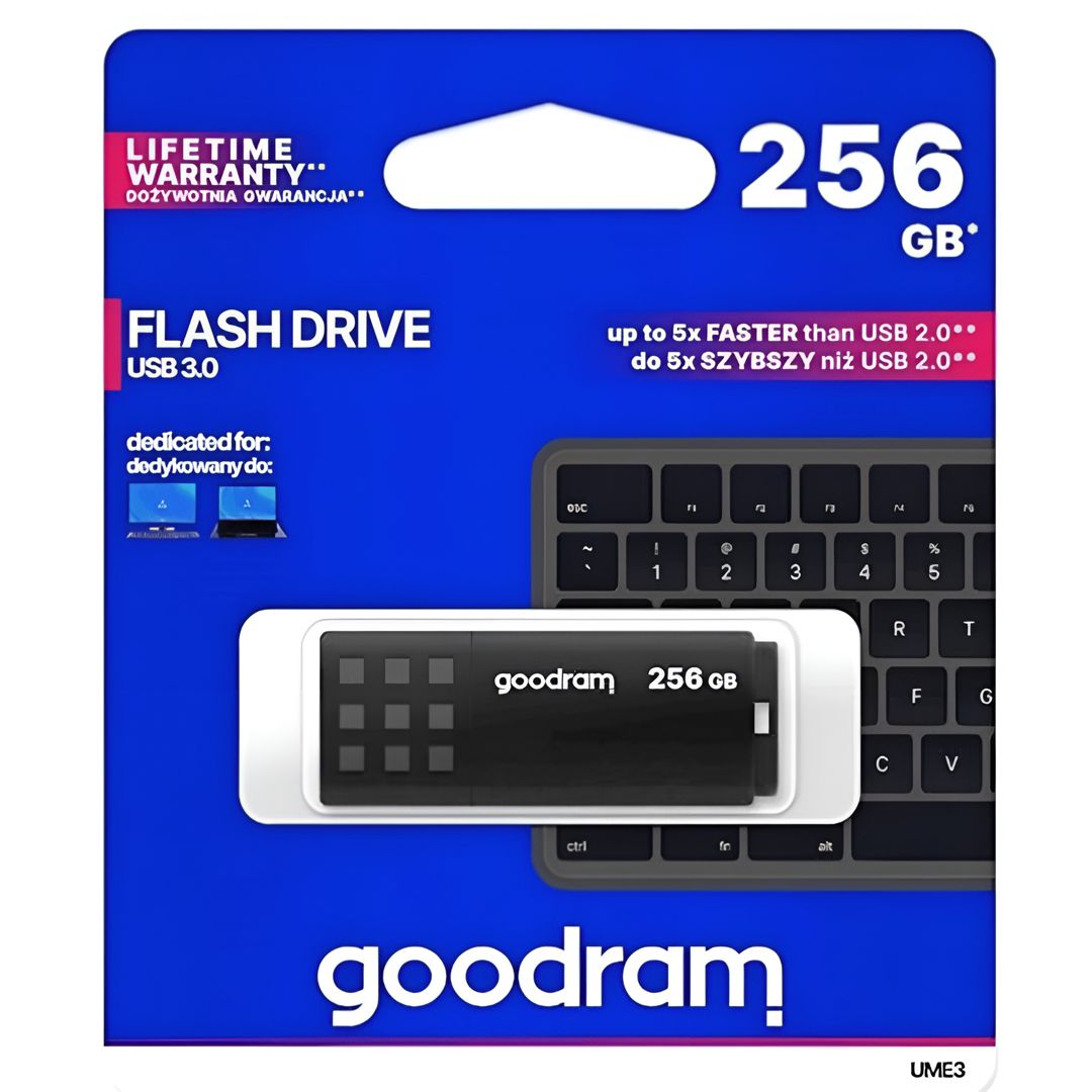 Fleş kart Goodram 256 GB USB 3.0 Gen1 UME3 Black 45691 5908267960615 — Kompüterlər və noutbuklar, Bakı (3)