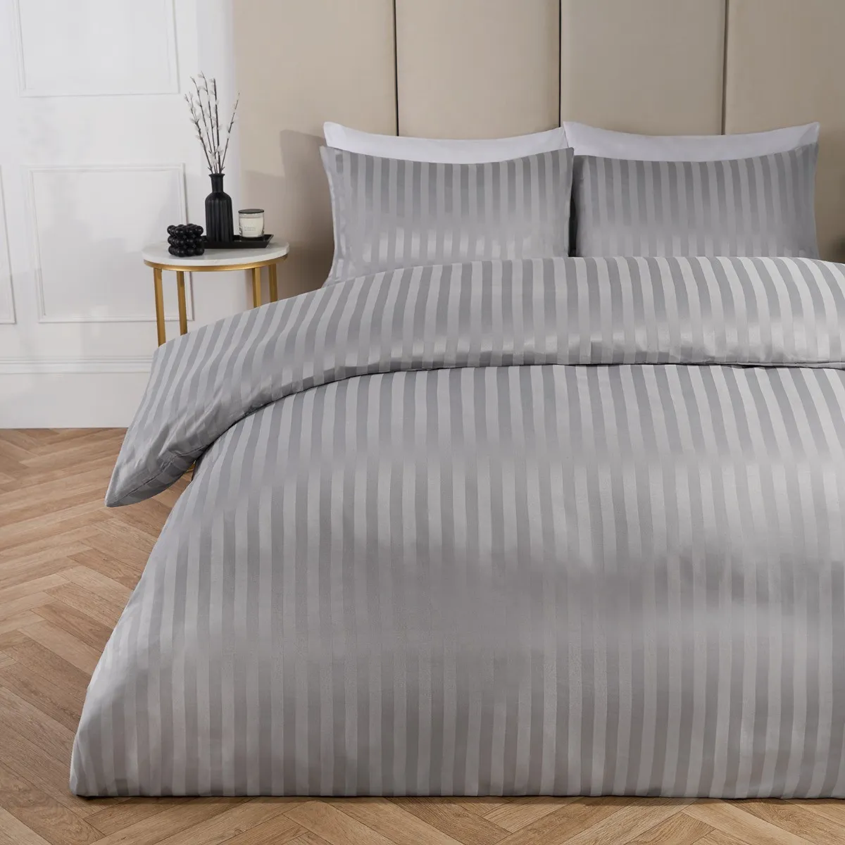 Yataq dəsti Mollis Stripe Saten Tək nəfərlik MSST0021 (8682152005823) — Goods