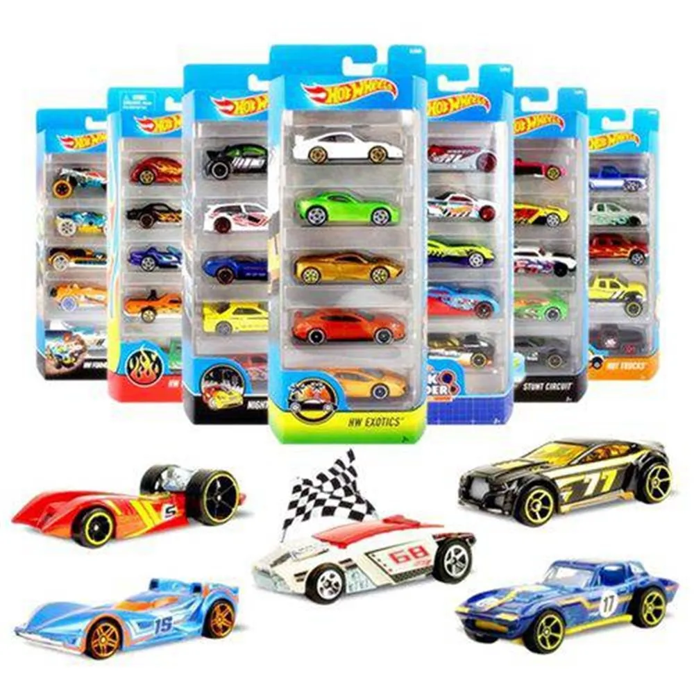 Oyun dəsti maşın Mattel Hot wheels 5 ədədli (1806) — Bakı