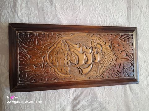 Taxta nərd dəsti – əl işidir - Material: bərk ağac, tünd-qəhvəyi — Sumqayıt