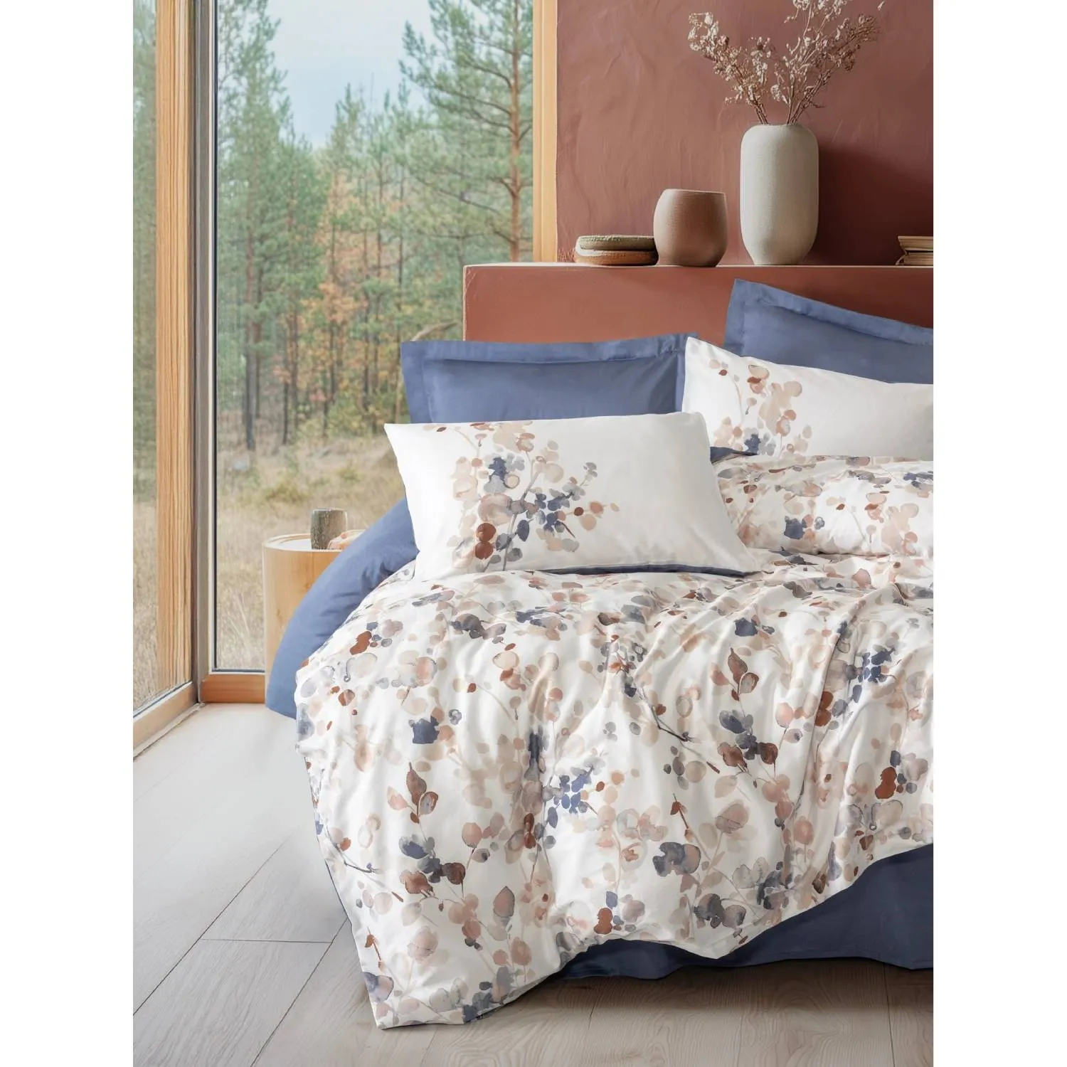 Yataq dəsti Cotton Box Nebulae İndigo İki nəfərlik (8680108084540) — Постельное белье