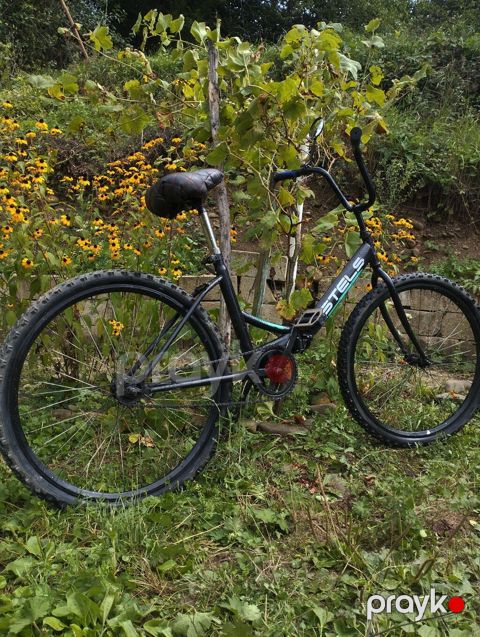 Stels şəhər/yüngül off-road velosipedi - Rəng: qara, Stels loqolu — Qusar