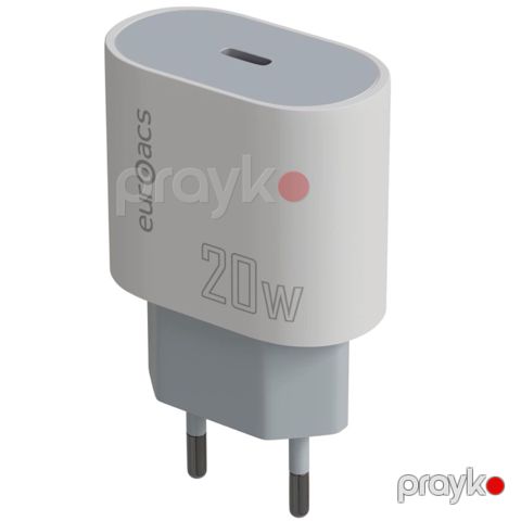 Adapter Euroacs EU-MA320 PD 20W ACHRBA410100 White — Bakı
