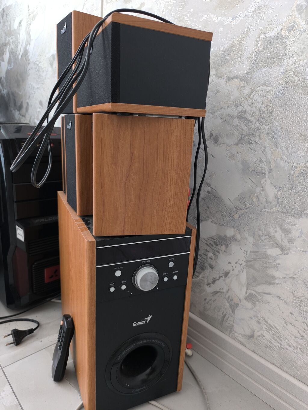 Original Genius ev kinoteatrı üçün 5.1 akustik sistem cox gozel ses — Elektronika, Xırdalan (2)
