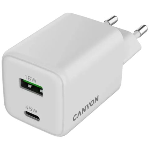 Adapter Canyon CU45AC Gan 45W White CNS-CUW45AC — Bakı