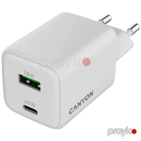 Adapter Canyon CU45AC Gan 45W White CNS-CUW45AC — Bakı