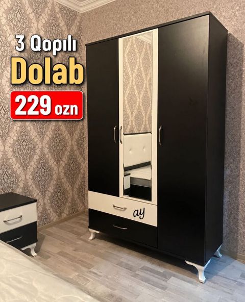*3 Qapılı dolab* Yeni sifarişlə hazırlanır rəng seçimi var olcu — Saray
