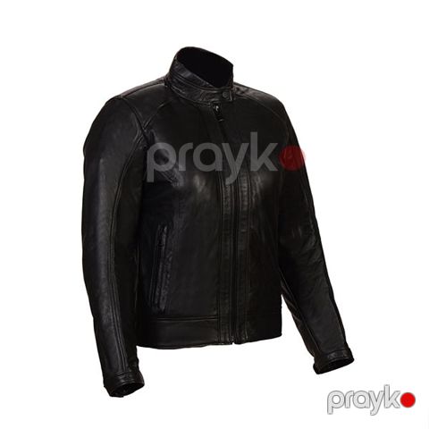 Gödəkçə vexo moto derı kadın mont sıyah l — Bakı
