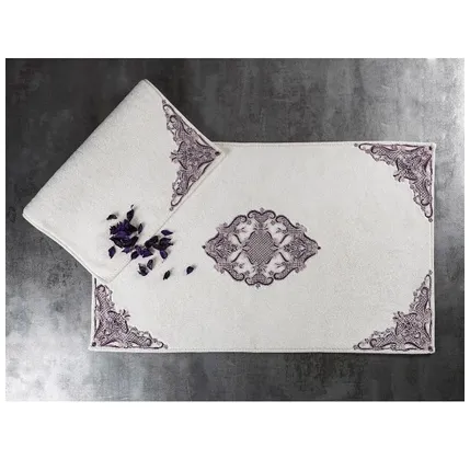 Xalça dəsti MacoCotton Olivia 2 ədəd Murdum 60x100/50x60 — Bakı