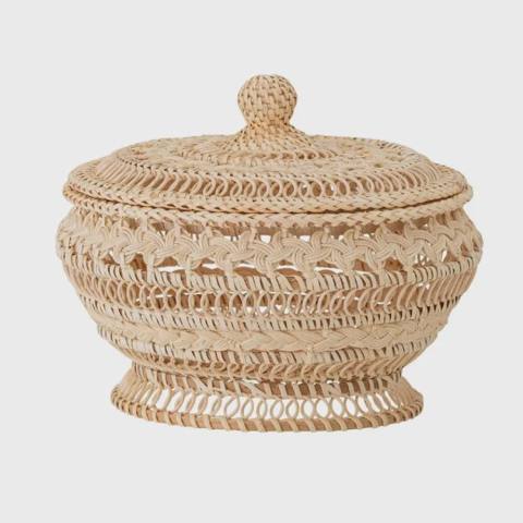 Səbət Bloomingville Nil Rattan Nature 22x18 sm — Заттарды сақтау