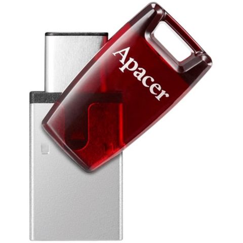 Fleş kart Apacer 64 GB USB 3.2 Gen 1 Type-C Red AH180 / AP64GAH180R-1 — Bakı