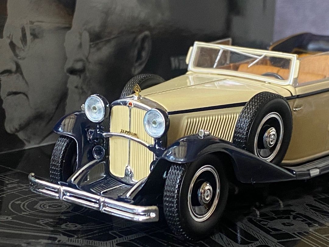 Коллекционная модель Maybach Zeppelin DS8 convertible bige 1932 — Kolleksiyalar, Bakı (7)