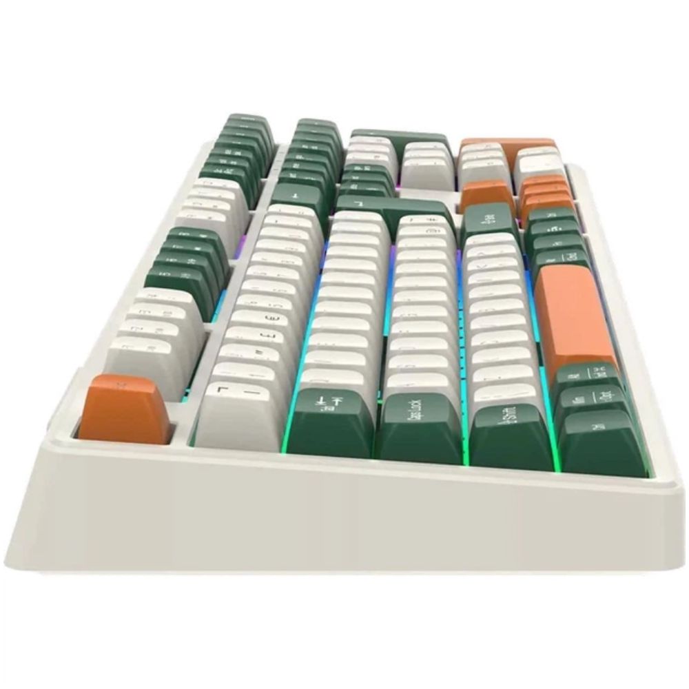 Klaviatura Wireless Canyon Shadder GKW-11 Mech RGB Uk/us White CND-SKBW11 — Klaviaturalar və siçanlar, Bakı (3)