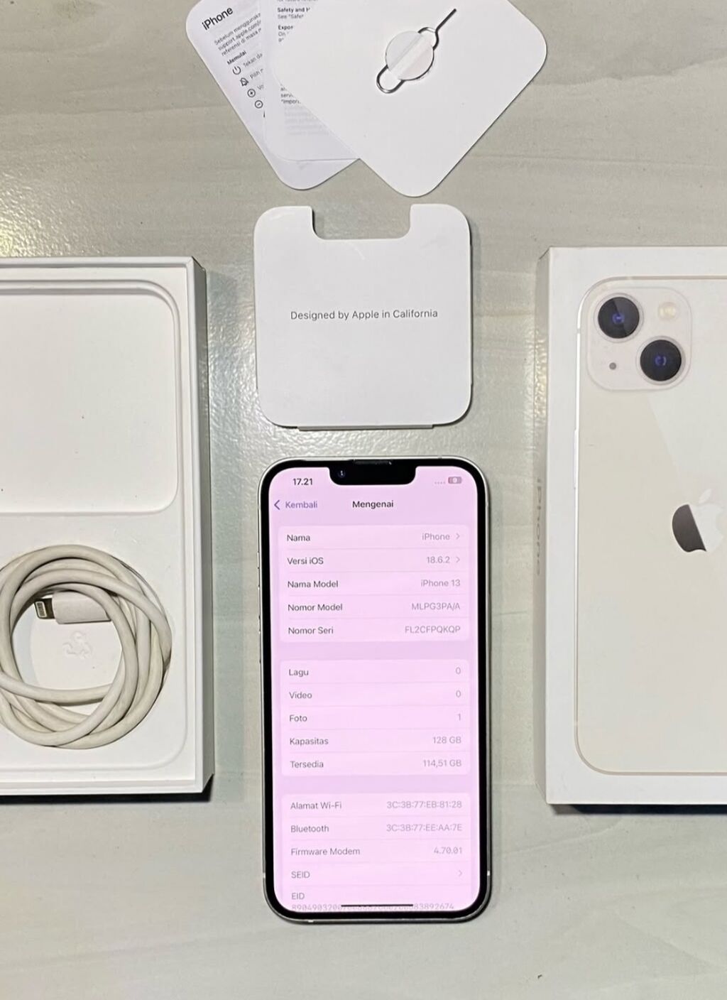 IPhone 13, 128 GB, Ağ, Zəmanət, Kredit, Simsiz şarj — Apple iPhone, Bakı (6)