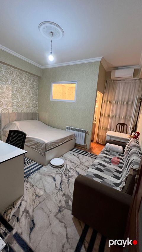 Kirayə üçün 1 otaqlı, tam mebel və texnika ilə təchiz olunmuş kuxnası