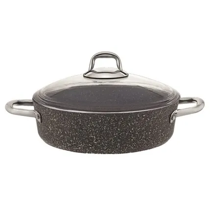 Qazan Burner Elis Granitech Collection Dark Grey 26x7,5 sm (8680465135817) — Bakı
