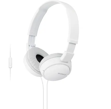 Qulaqlıq Sony MDR-ZX110AP Sony ZX Series Wired On-Ear Headphones with Mic Whıte — Bakı