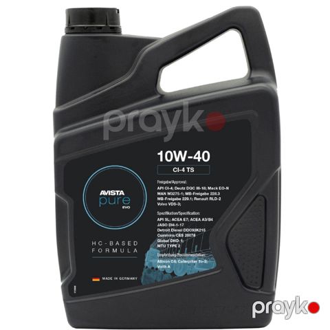 Mühərrik yağı Avista Pure Evo CI-4 TS SAE 10W40 1 lt — Bakı